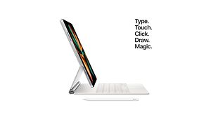 Apple iPad Pro 2021 12.9 tuumaa näppäintelineessä