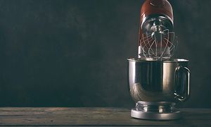 A kitchen machine on a bench