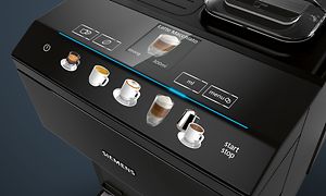Siemens EQ500-kahvikoneen coffeeSelect-näyttö