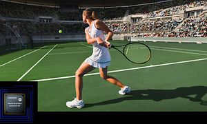 Samsung - Tennispelaaja ja 4K-logo