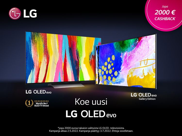 LG OLED-kampanjabanneri