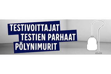 Pölynimurit - testivoittajat testien parhaat -banneri