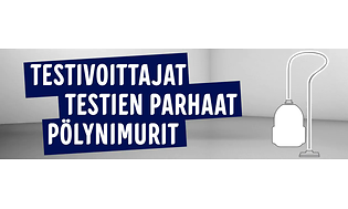 Pölynimurit - testivoittajat testien parhaat -banneri
