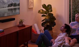 Sonos-Kaksi miestä katselee televisiota