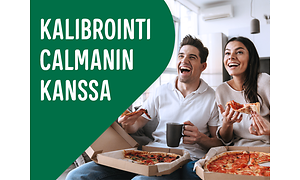 Calman - Nainen katsoo televisiota sängyssään