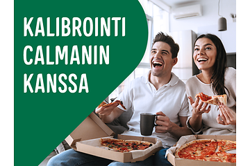 Calman - Nainen katsoo televisiota sängyssään