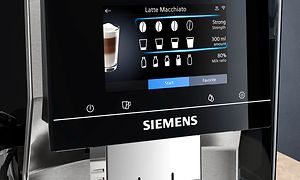 Siemens EQ700 -espressokoneen ohjauspaneelinäyttö