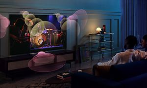 TV - OLED - A2 - LG-televisio ja Surround Sound -äänijärjestelmä