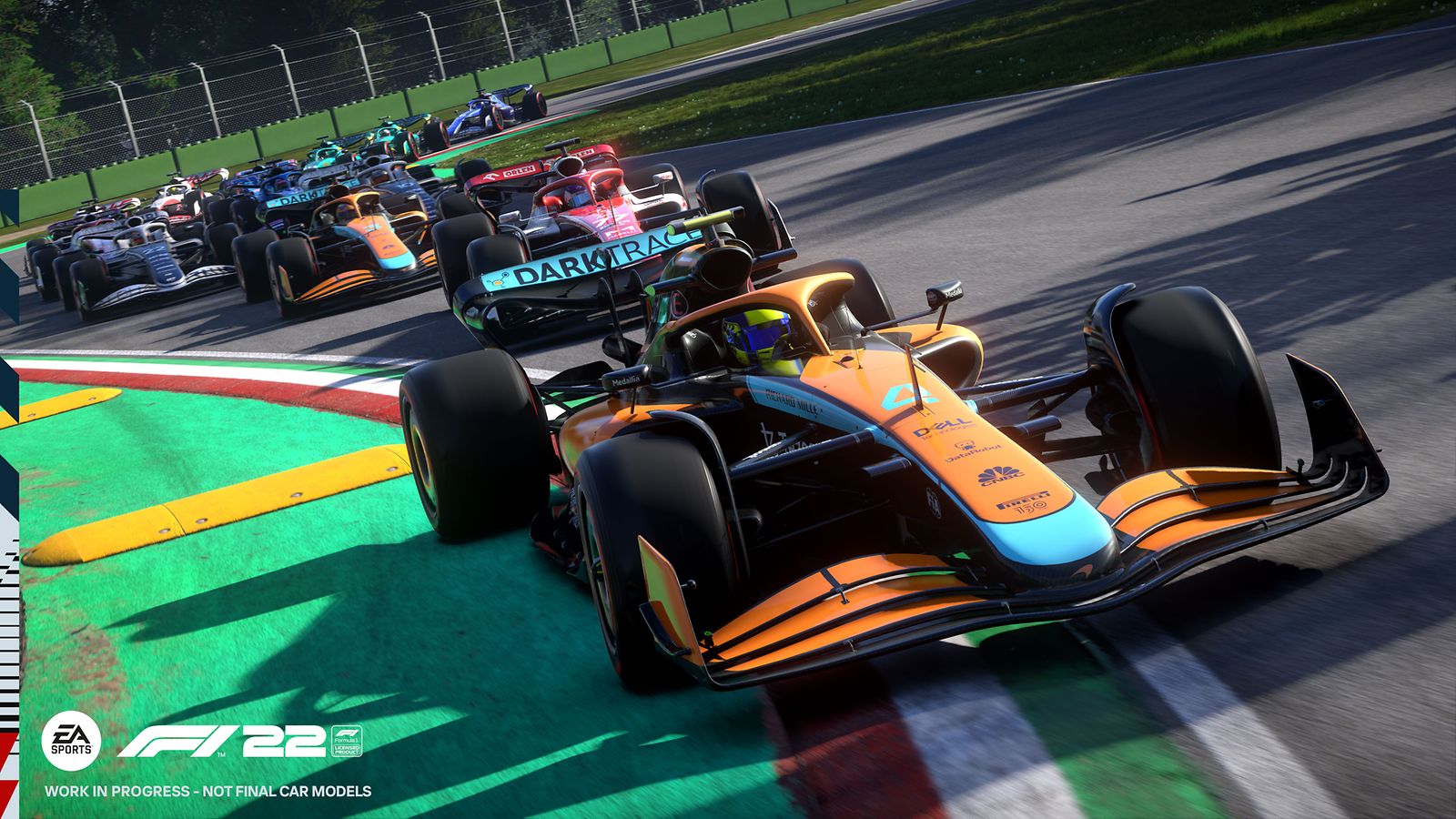 McLaren formula-auto edestä kuvattuna