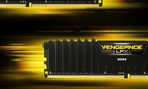 Lähikuva Pcspecialist-tietokoneen Vengeance-RAM-muistista