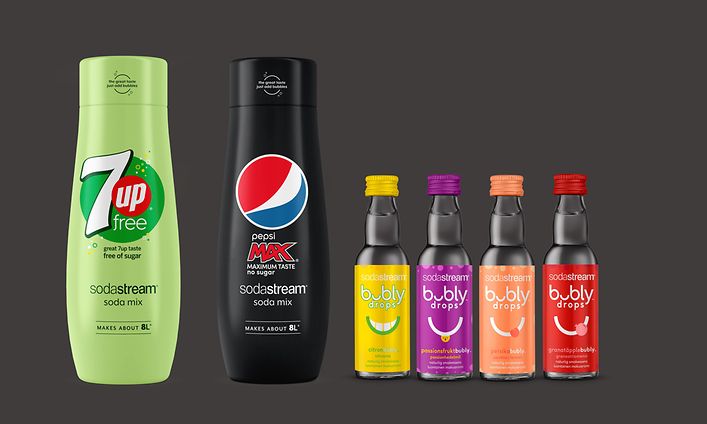 Different Sodastream flavors 