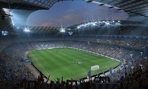 Kuvakaappaus FIFA 23 -pelistä jossa Etihad Stadium