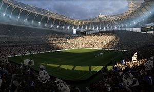Kuvakaappaus FIFA 23 -pelistä, jossa Tottenham Hotspur Stadium
