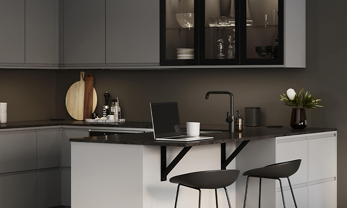 Epoq - Keittiö - Integra Steel Grey - Joutsenmerkintä