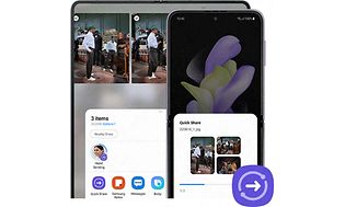 Samsung Galaxy Z Fold4 -älypuhelin jakaa kuvia