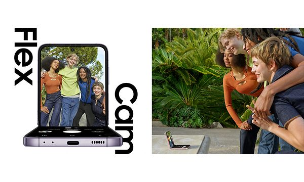 Samsung Galaxy Z Flip 4 -älypuhelin ja FlexCam
