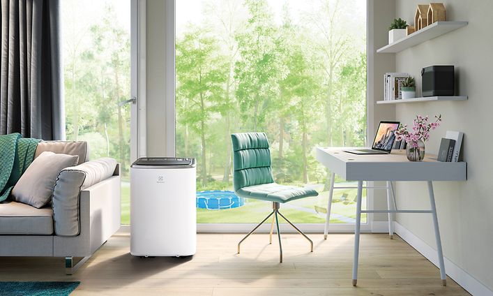 Electrolux - Sisäilman laatu - Siirrettävä ilmastointilaite olohuoneessa