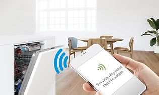 Astianpesukone yhdistyy Home Connect -sovellukseen älypuhelimen avulla 