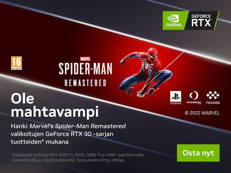 Marvel’s Spider-Man Remastered -kampanjabanneri