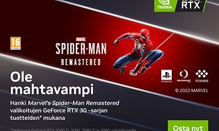 Marvel’s Spider-Man Remastered -kampanjabanneri