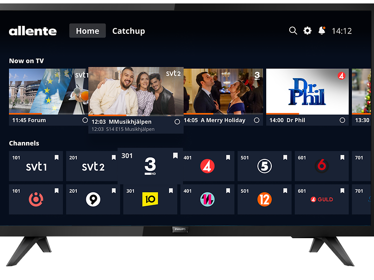 Allente televisiossa