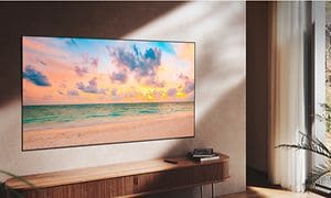 Samsung - TV - QLED TV olohuoneessa