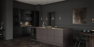 Epoq Trend Umber ja Edge Black Ash -keittiö