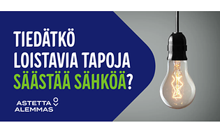 Loistavia tapoja säästää sähköä - astetta alemmas