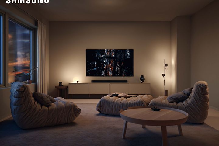 Samsung Gaming TV olohuoneessa