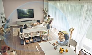 HT-A3000_360SSM-kaiutin olohuoneessa
