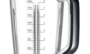 Bosch - Tehosekoittimet - Lähikuva Bosch-tehosekoittimen tilavasta Tritan-kannusta