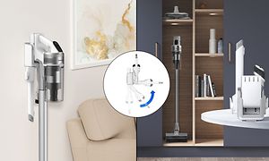 Samsung Jet -varsi-imuri ja joustavaa lataamista