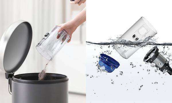 Samsung Jet -varsi-imurin täysin pestävä pölysäiliö ja monisyklonijärjestelmä