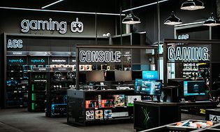 Gaming-osasto Gigantin myymälässä