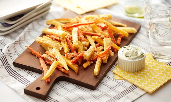 French fries on a table