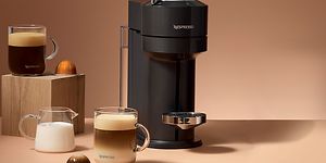 Nespresso Vertuo -kahvikone, erilaisia kahvijuomia sekä kahvikapseli
