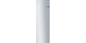 Teräksen värinen Bosch Series 4 -kaappipakastin