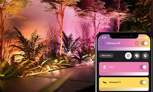 Ulkovalaistus ja Philips Hue mobiilisovellus