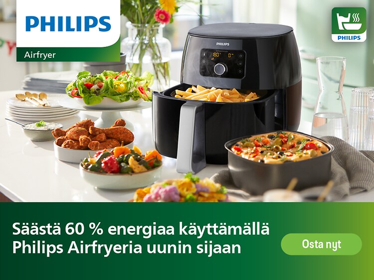 Philips Airfryer - kokkaa energiatehokkaammin