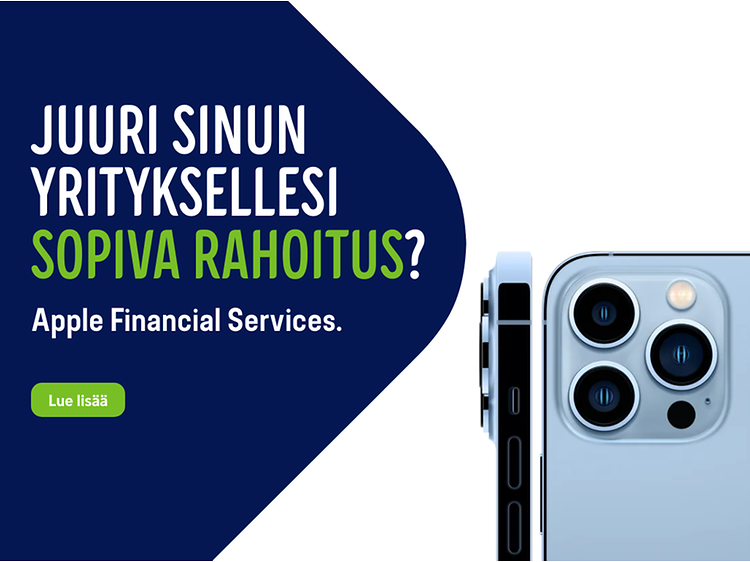 Juuri sinun yrityksellesi sopiva rahoitus Applelta