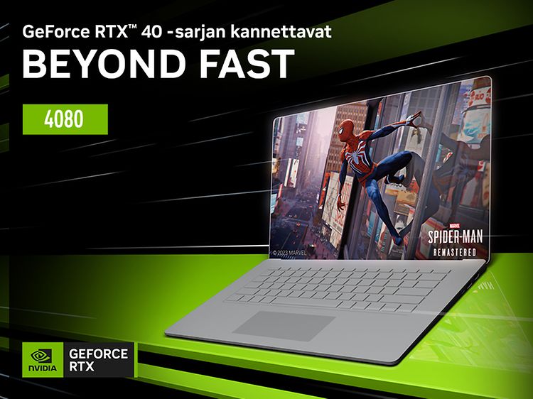 Nvidia GeForce RTX 40 series - RTX 4080 -kannettavat