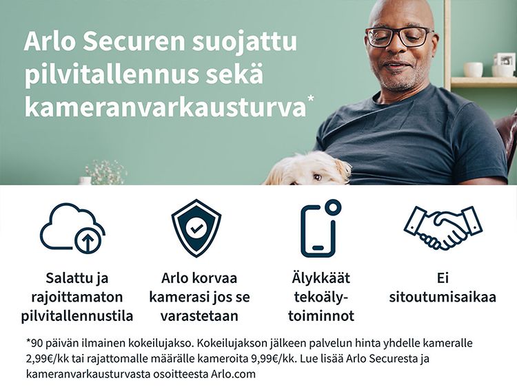 Arlo secure banner80