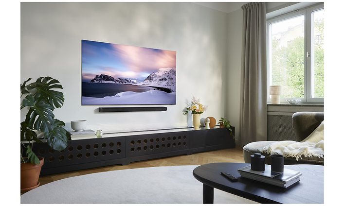 Samsung Neo Qled -televisio olohuoneessa