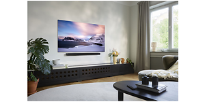 Samsung Neo Qled -televisio olohuoneessa