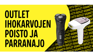 Outlet ihokarvojen poisto ja parranajo