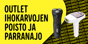 Outlet ihokarvojen poisto ja parranajo