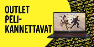 Outlet peliläppärit