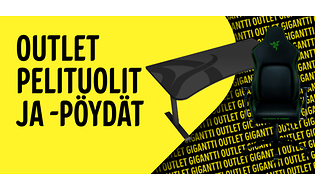 Outlet pelituolit ja -pöydät