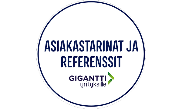 Asiakastarinat ja referenssit gigantti yrityksille