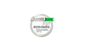 Ecovadis 2021 -platinamitali